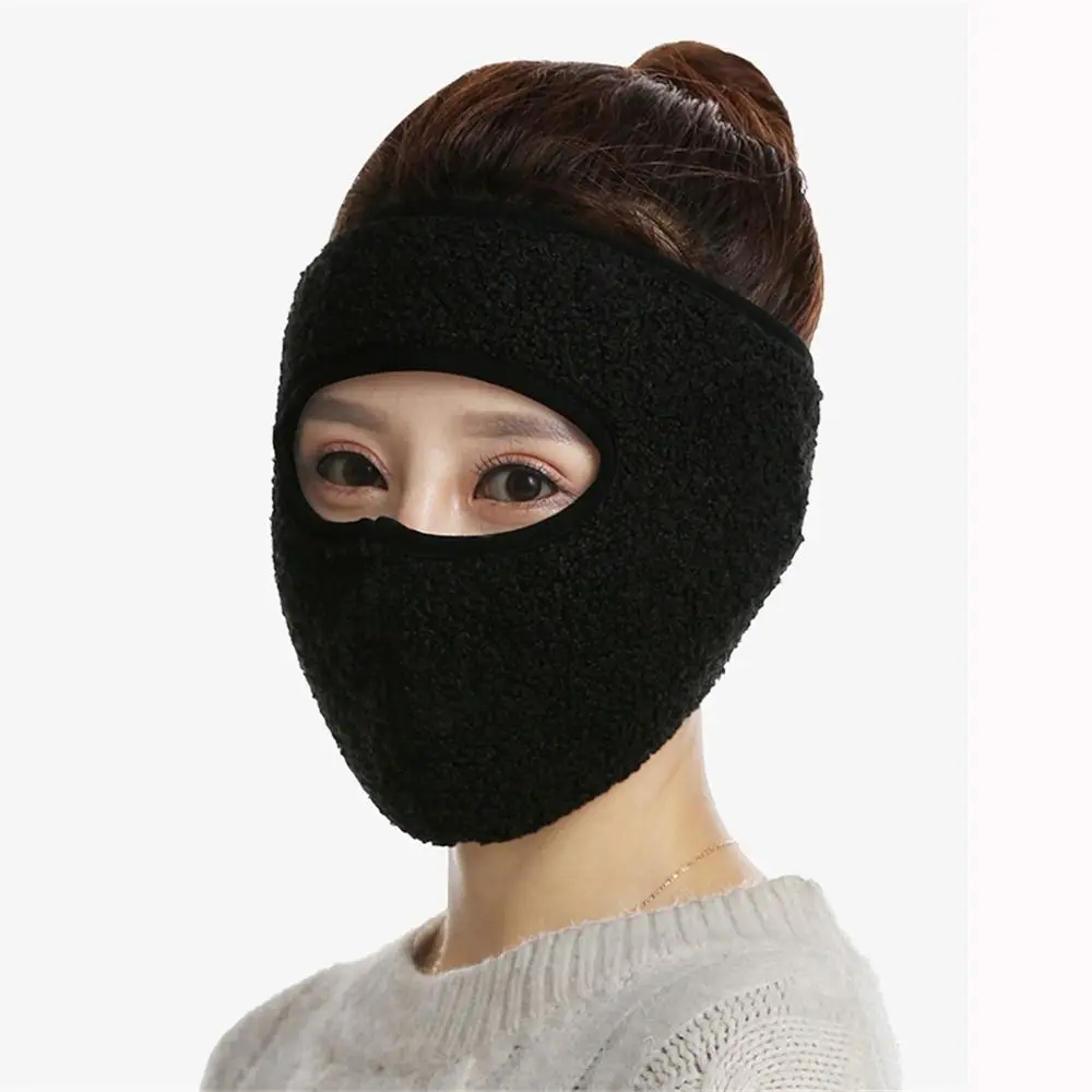 Moda calor engrossado máscara facial à prova de vento à prova de frio protetor facial completo inverno quente respirável boca capa feminino masculino