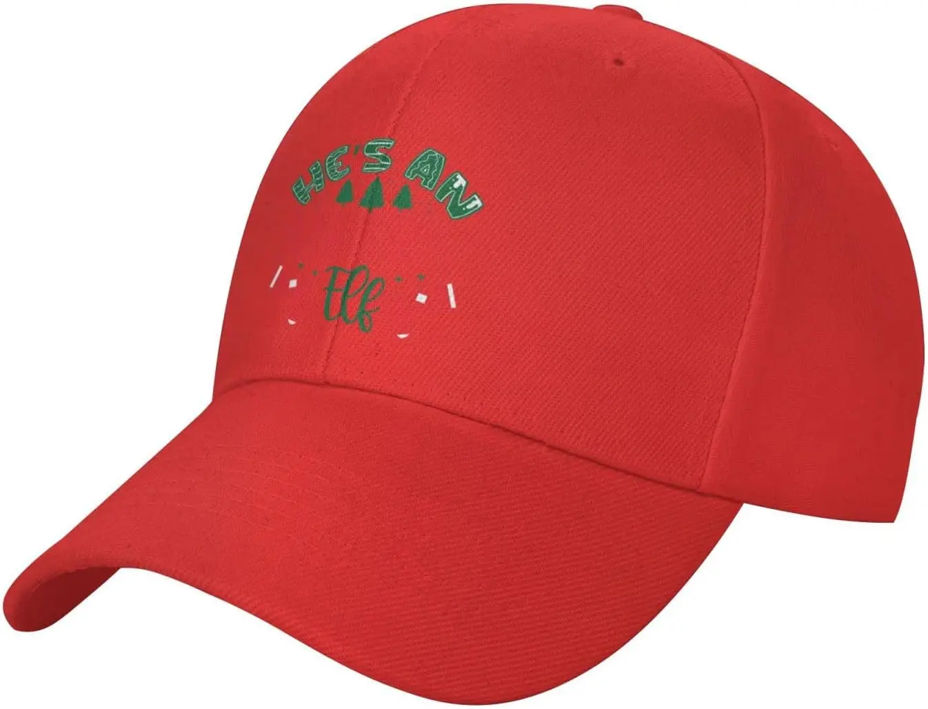 He's an Angry Elf Distressed Dad Hats for Men 90s Washed Cotton Adjustable Strapback Cap Hats