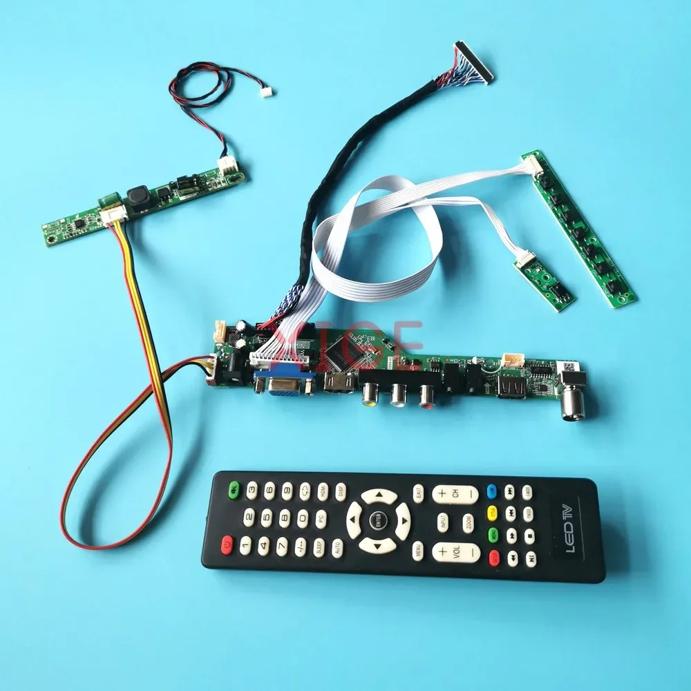 

For LTM270HL01 LTM270HL02 Driver Board TV Analog Signal USB+AV+HDMI+VGA LCD Display 1920*1080 27" 30-Pin LVDS Kit DIY