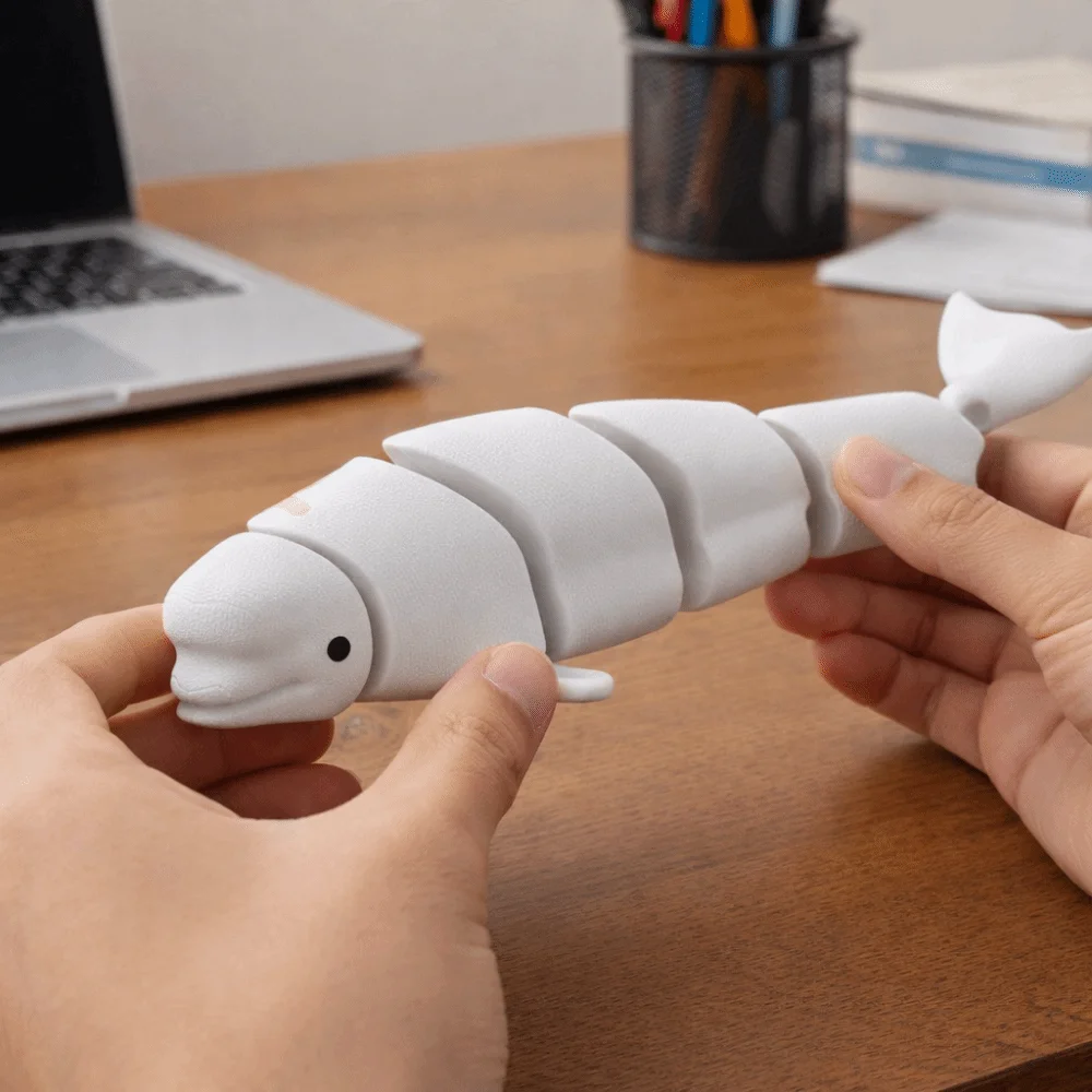Creative Flexible 3D Printed Animal Joint Mini Unique Simulation Animal Multi-Joint Movable Marine Animal Model Home Decoration
