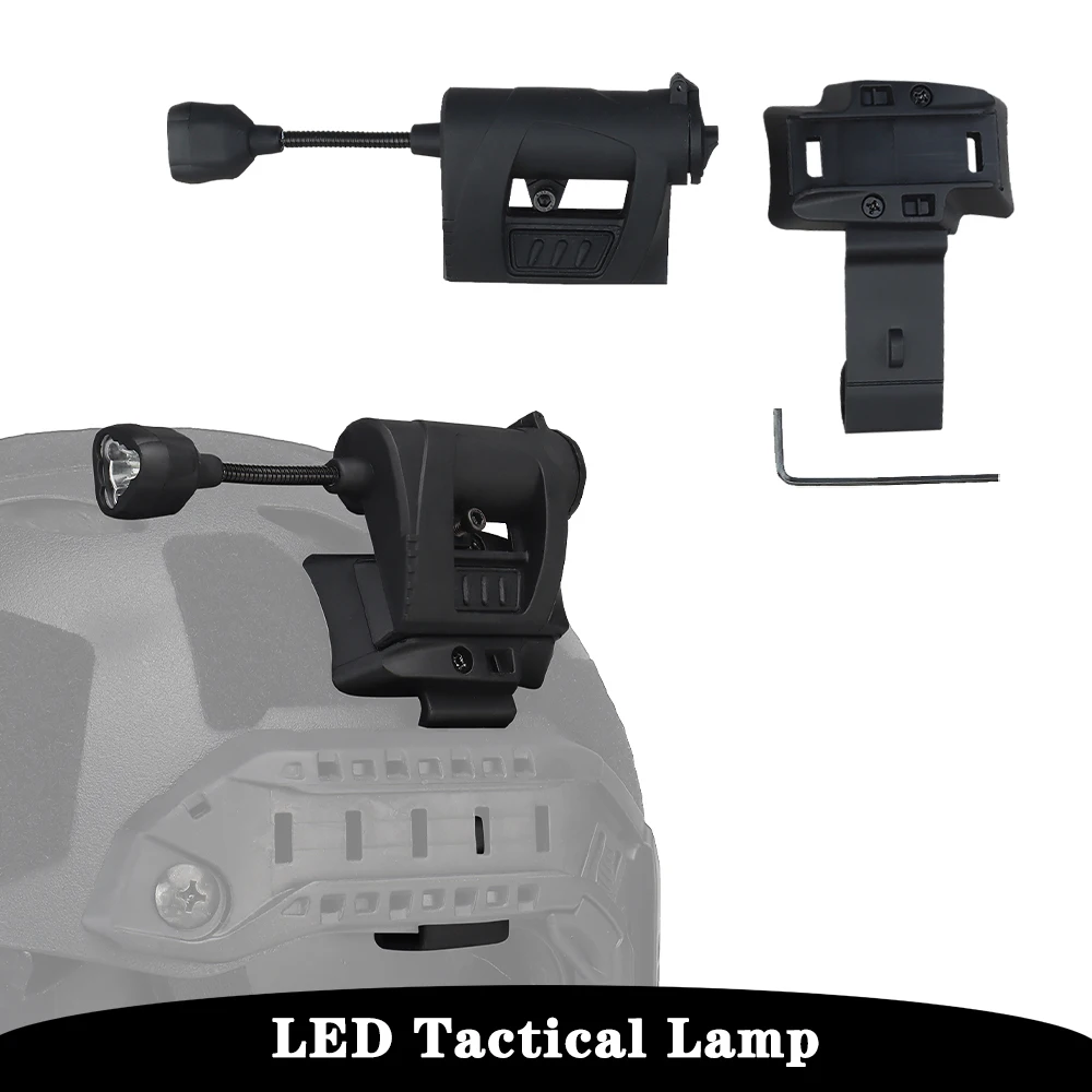 LED tactical signal lights outdoor sports,hunting and fishing survival tool red light, green light，white light helmet flashlight