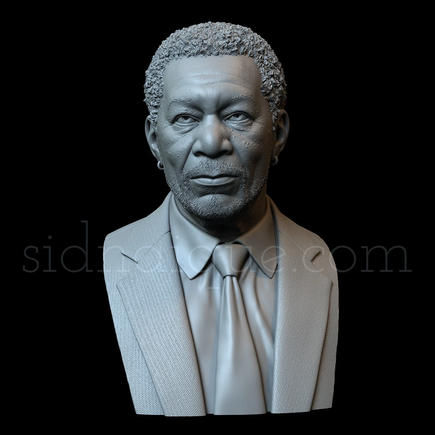 1:10 Resin Figure Model Morgan Freeman Bust Gk Hand Model 3d Printing Figure Kit Colorless Diy Statue Toys