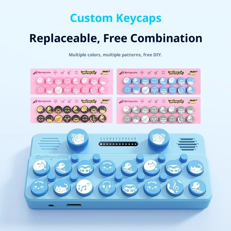 EasyPlay Custom Pocket Music Keyboard Wireless Bluetooth Electronic Piano MIDI Instrument Electronic Components Festival Gifts