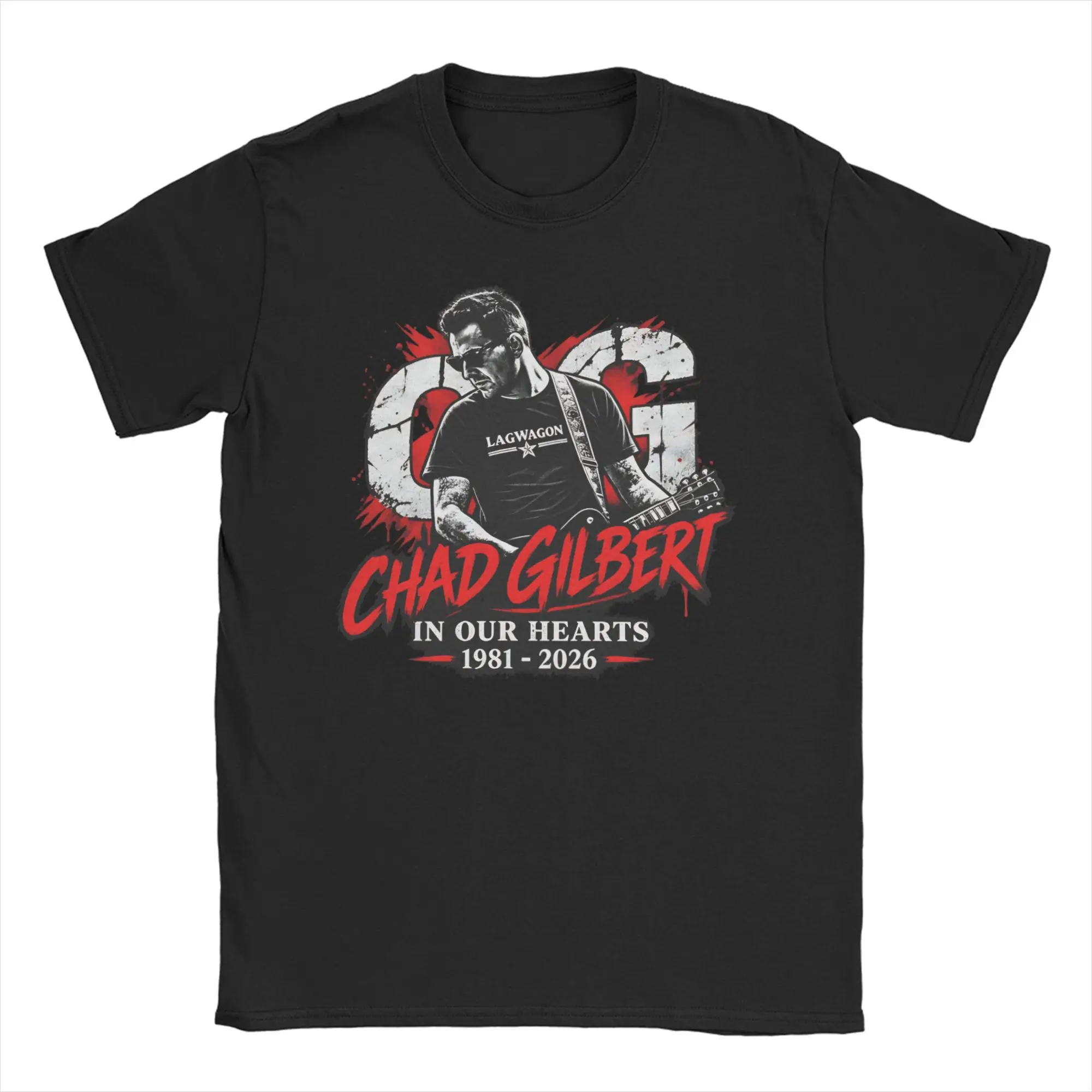 Awesome Rip Chad Gilbert Guitarist T-Shirts for Men Women Round Neck 100% Cotton T Shirts  Short Sleeve Tee Shirt Plus Size Tops