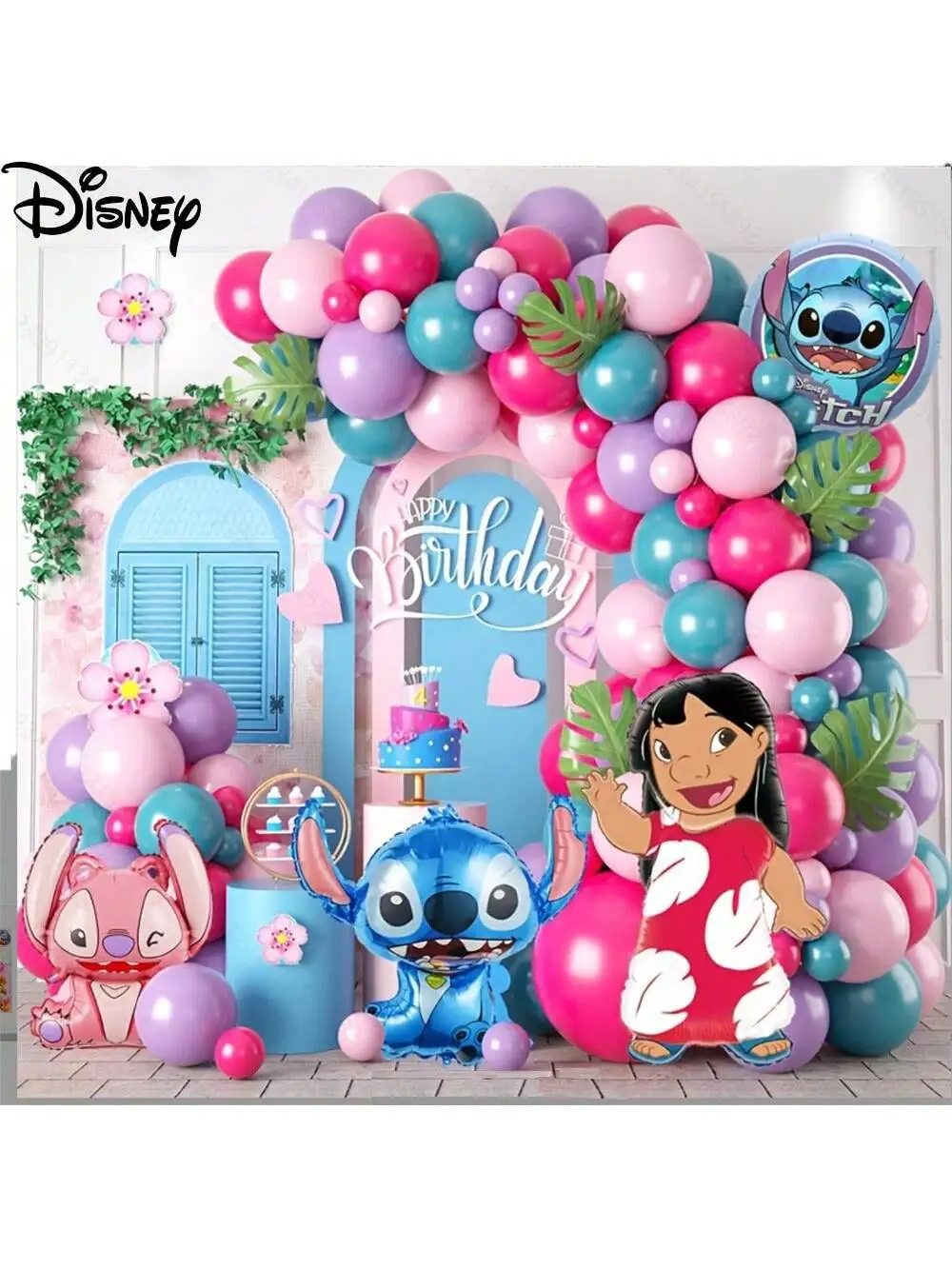 96 pièces point fête d'anniversaire ballon ensemble ballons atmosphère d'anniversaire fête de famille Campus rassemblement fond boules en Latex