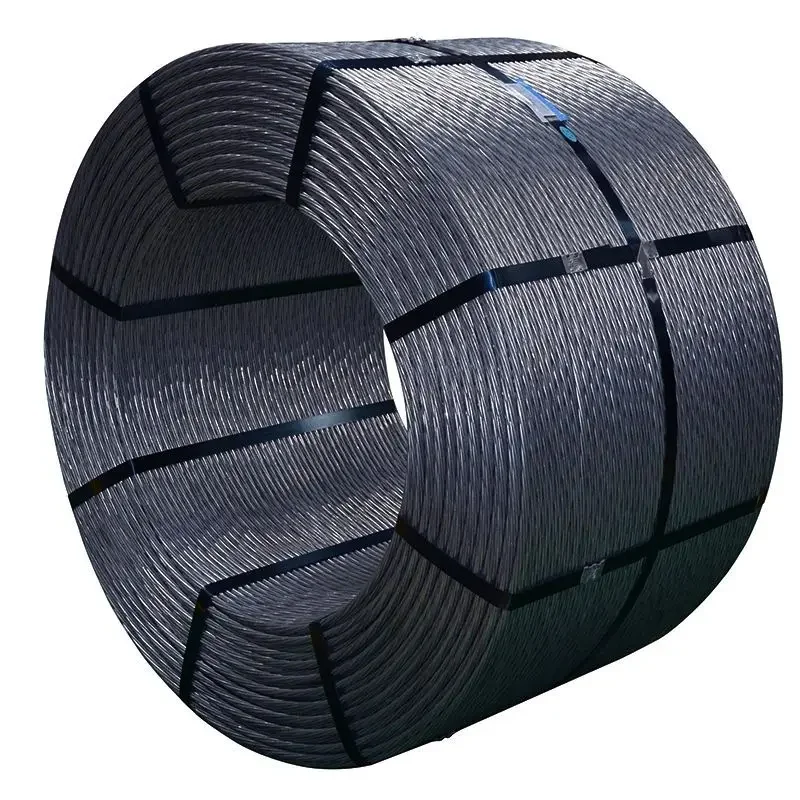 Best Selling Galvanized Wire Rope ASTM A416 1 * 7 9.6mm 12.7mm Steel Cable Carbon  Strand