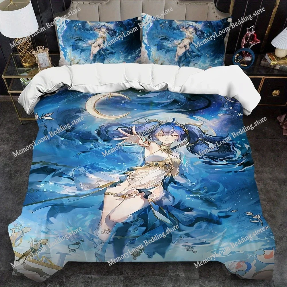Game Wuthering Waves Luno Duvet Cover Set Home Style Bedding Soft Laundry Cotton Bed Four Seasons Student Dormitory Home Textile