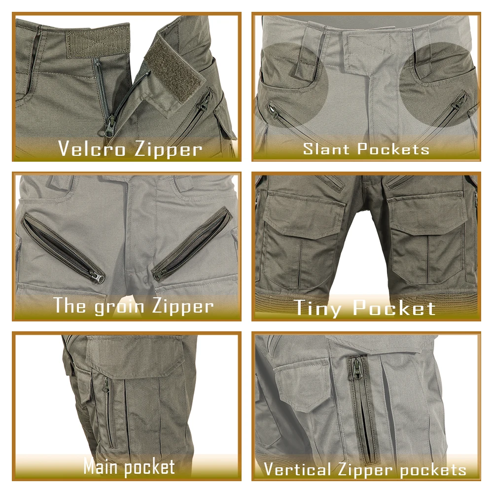 DRAGON EDGE G5 Pantaloni Airsoft Ginocchiere Pantaloni da combattimento per uomo Pantaloni tattici Abbigliamento militare