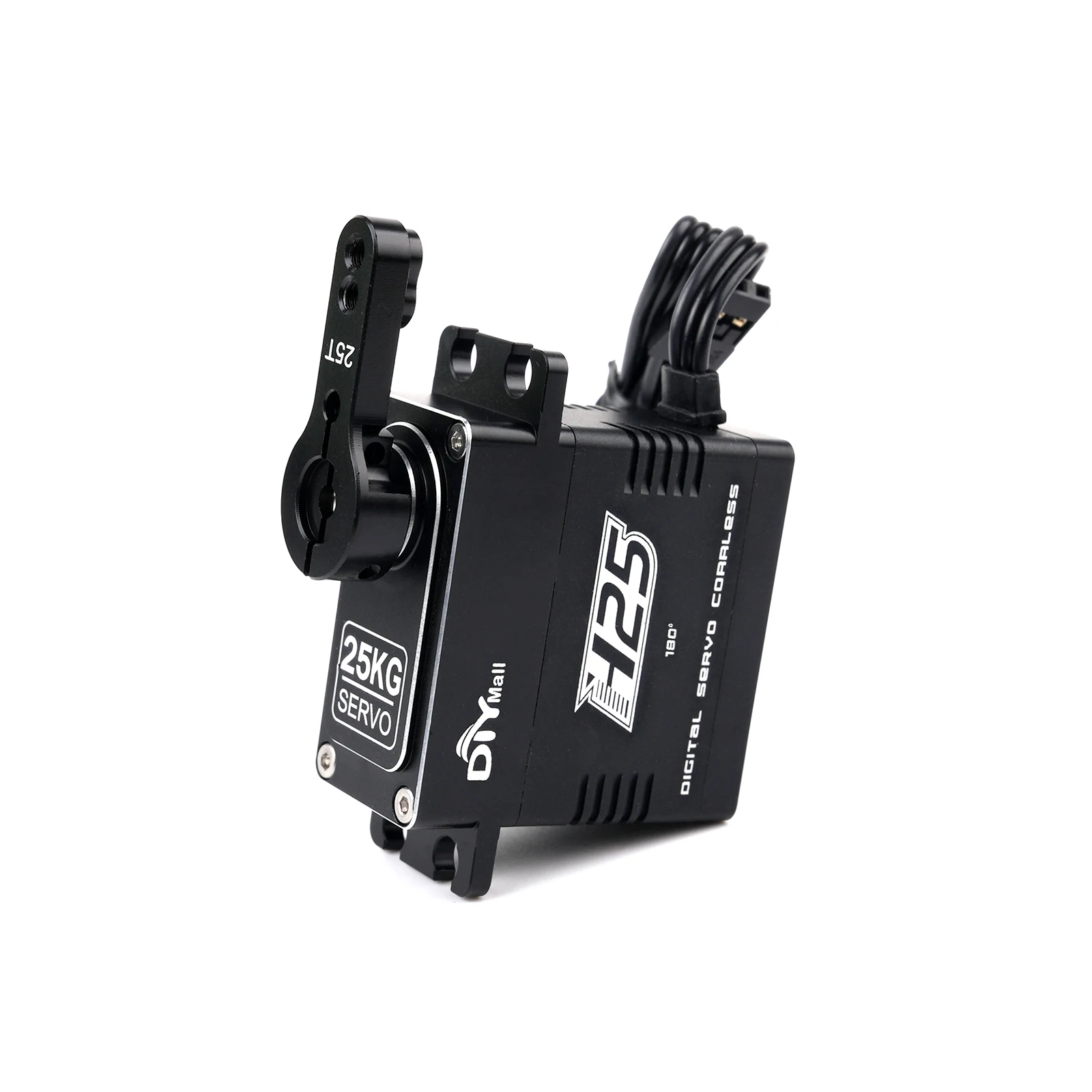H25 25KG Coreless Digital Servo - Stainless Steel Gear, Waterproof, 180/270/360° for RC Cars/Robots