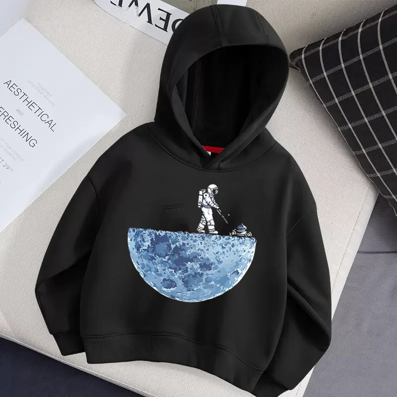 

Aimi Lakana Childrens Winter Coat Astronaut Funny Hoodie Little Boys Cotton Jacket Casual Sweater 3-14T