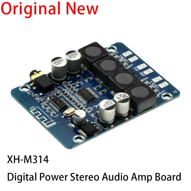 XH-M314 Ultra-Clear Audio Decoder Amplification Board DC 12-28V TPA3118 AUX Decoding for Car Smart Home Theater Subwoofer 45W*2