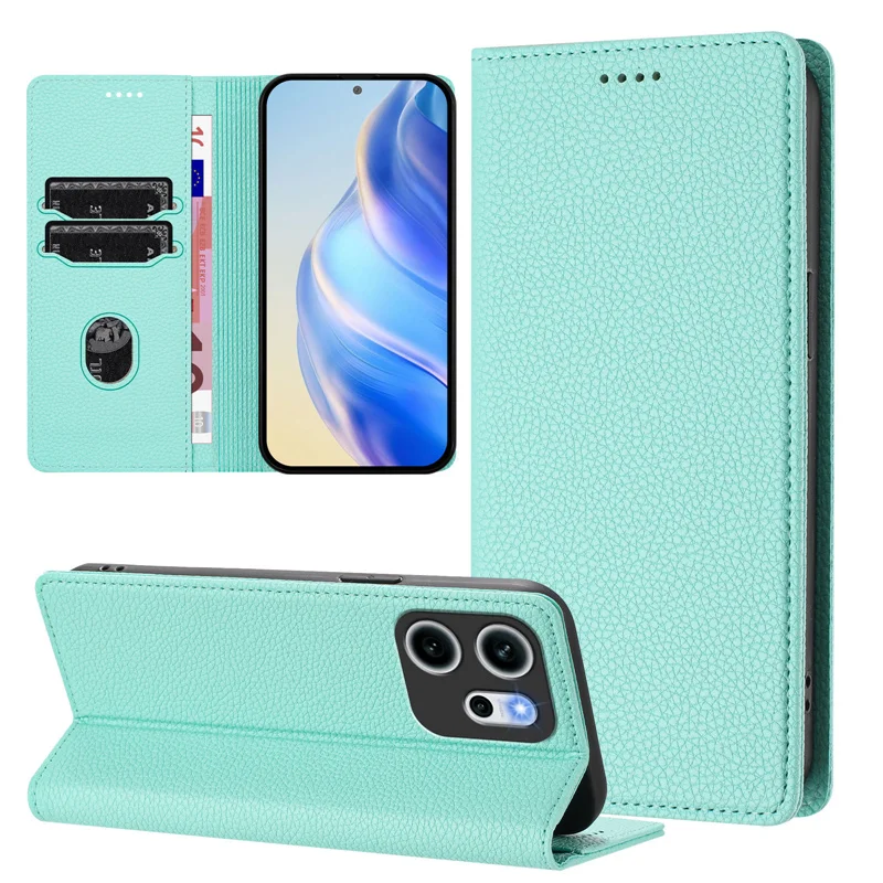 

Чехол Oppo Reno14 F 14F, магнитный кожаный чехол-бумажник с откидной крышкой для Oppo Reno 14F Reno14F 5G 2025, противоударный магнитный кожаный флип-чехол