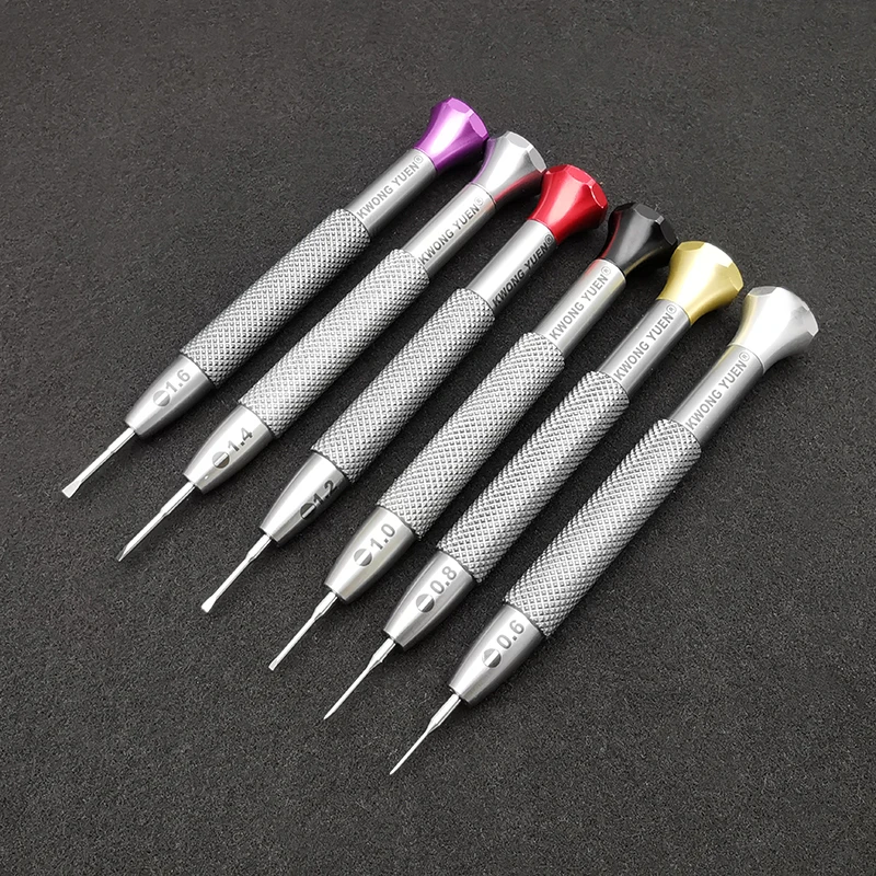 Outils de Réparation de Montres de Haute Qualité, Tournevis à Lame Plate de 0.6 à 3.0mm, Grande Taille Foy, Outils d'Horloger, 1 Pièce