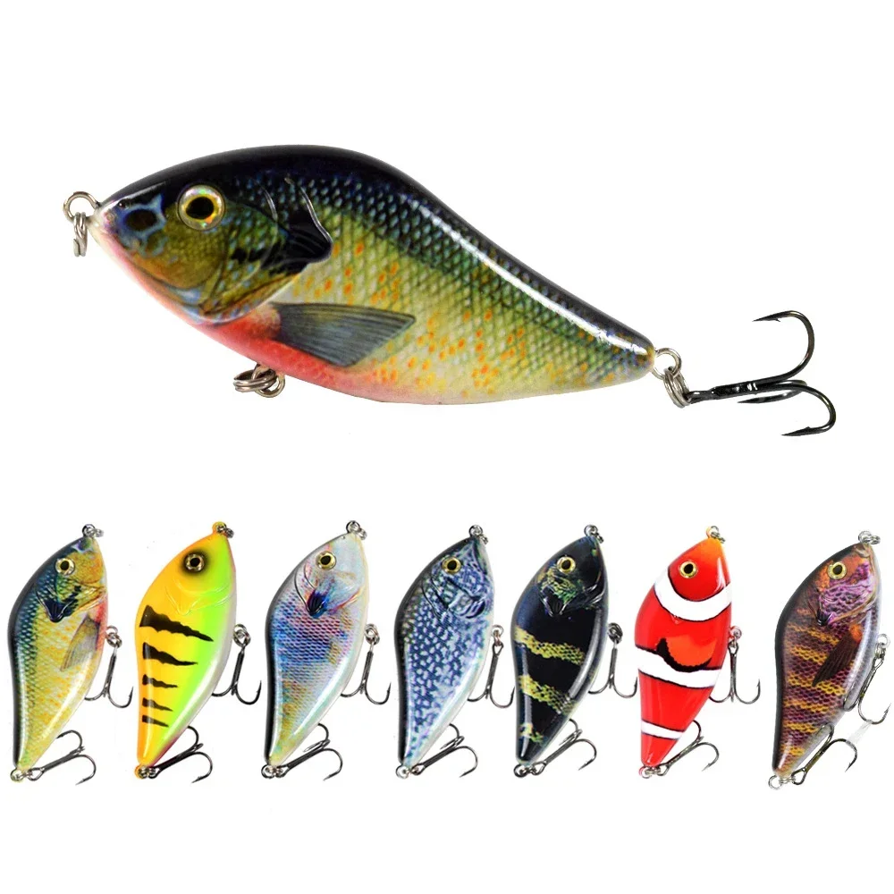 

1Pcs Slider Jerkbait 10cm 45g Jerk Bait Sinking Hard Plastic Fishing Lures Bass Pike Musky Wobbler Bait Crankbait Fishing Tackle