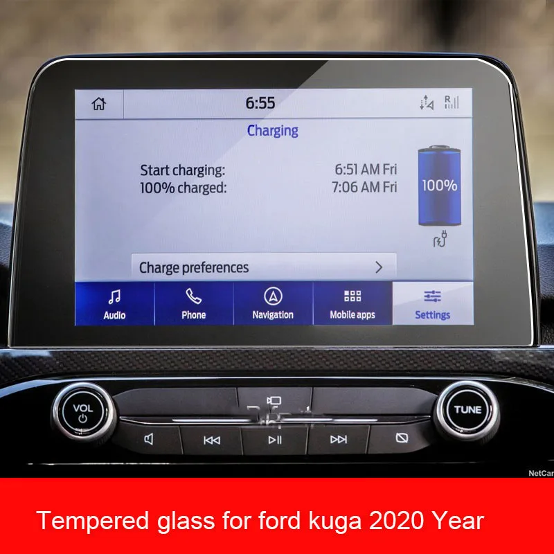 

Tempered Glass Screen Protector for Ford Kuga 2020 Car GPS Navigation Steel Protective Film