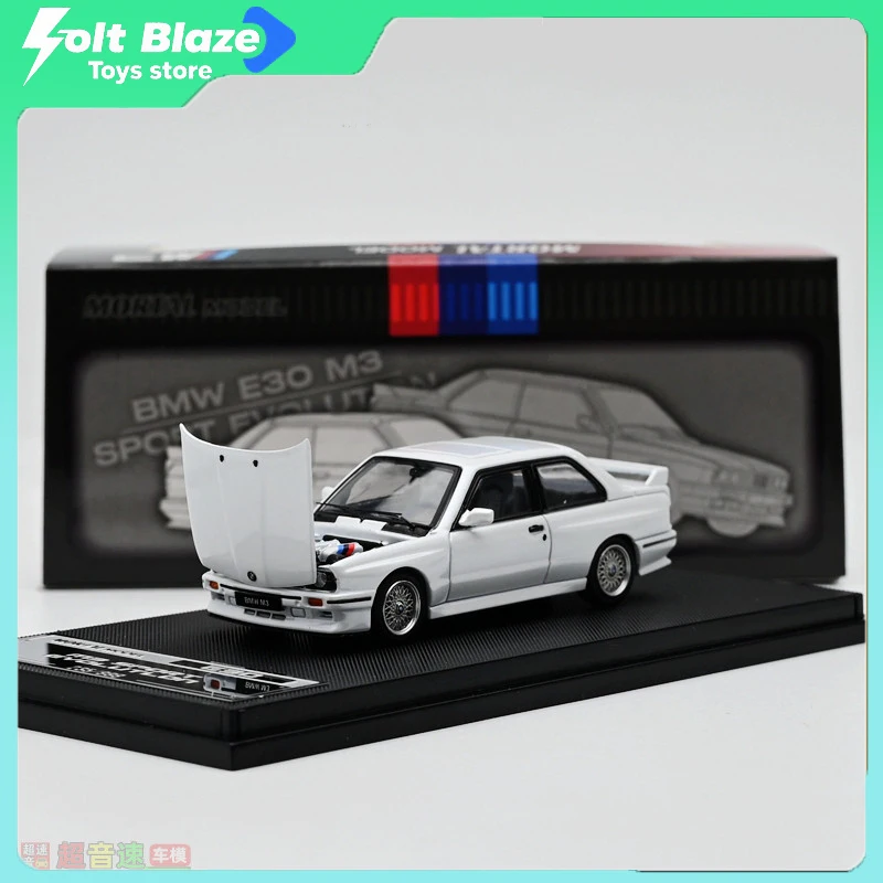 

Mortal 1/64 BMW M3 E30 Sport Die-cast Alloy Car Model Simulation Collectible with Openable Front Hood Cars Model Boy Toys Gift