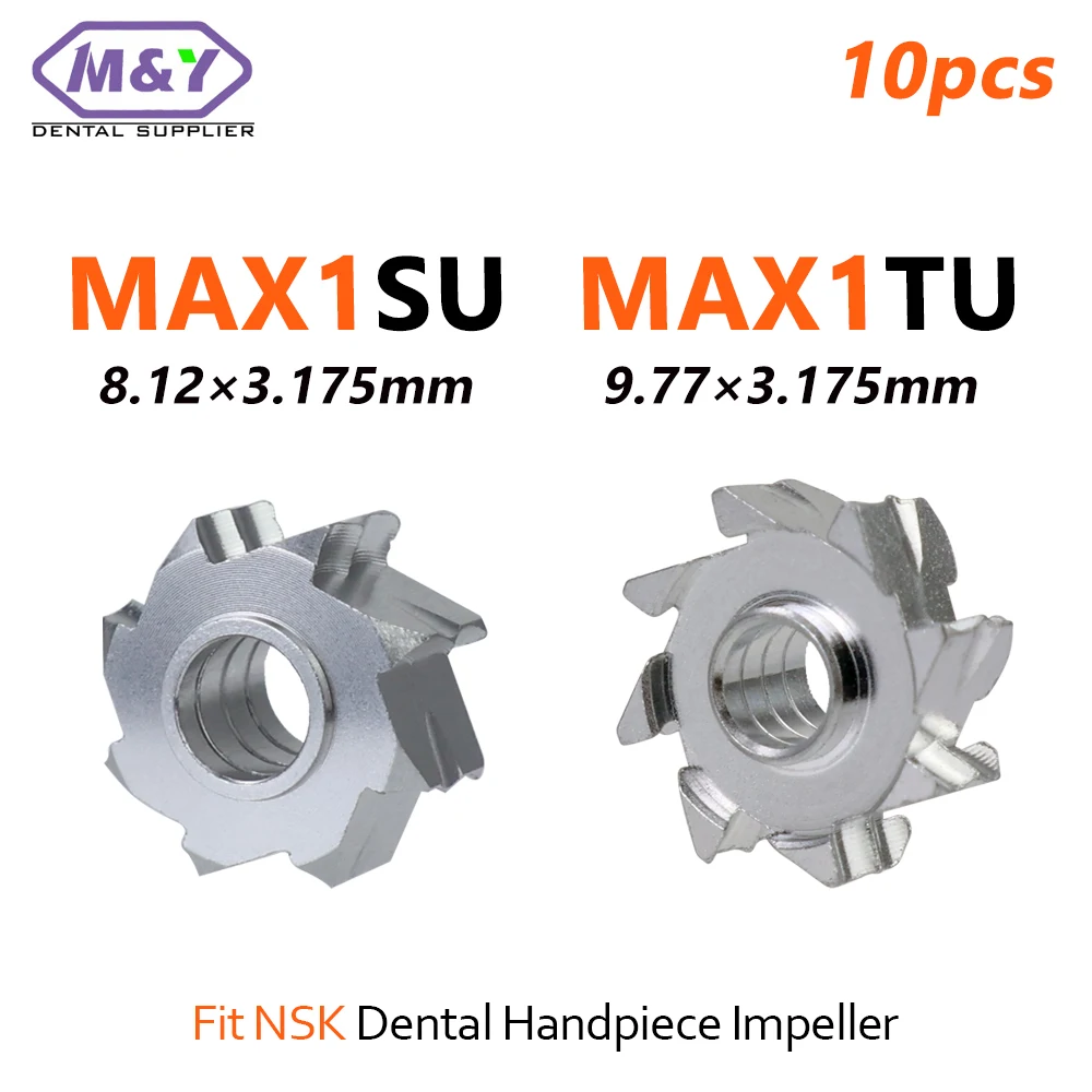 

10 Pcs Dental High Speed Handpiece Impeller Fit NSK MAX1 SU/MAX1 TU Dentist Instrument Product dentistry maintenance accessory
