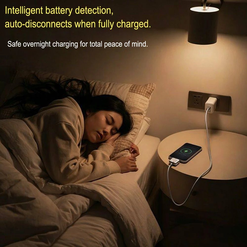 

1PCS Universal Auto Disconnect Charger Adapter, Type-C Fast Charging Separator with Full Charge Auto Cut Function