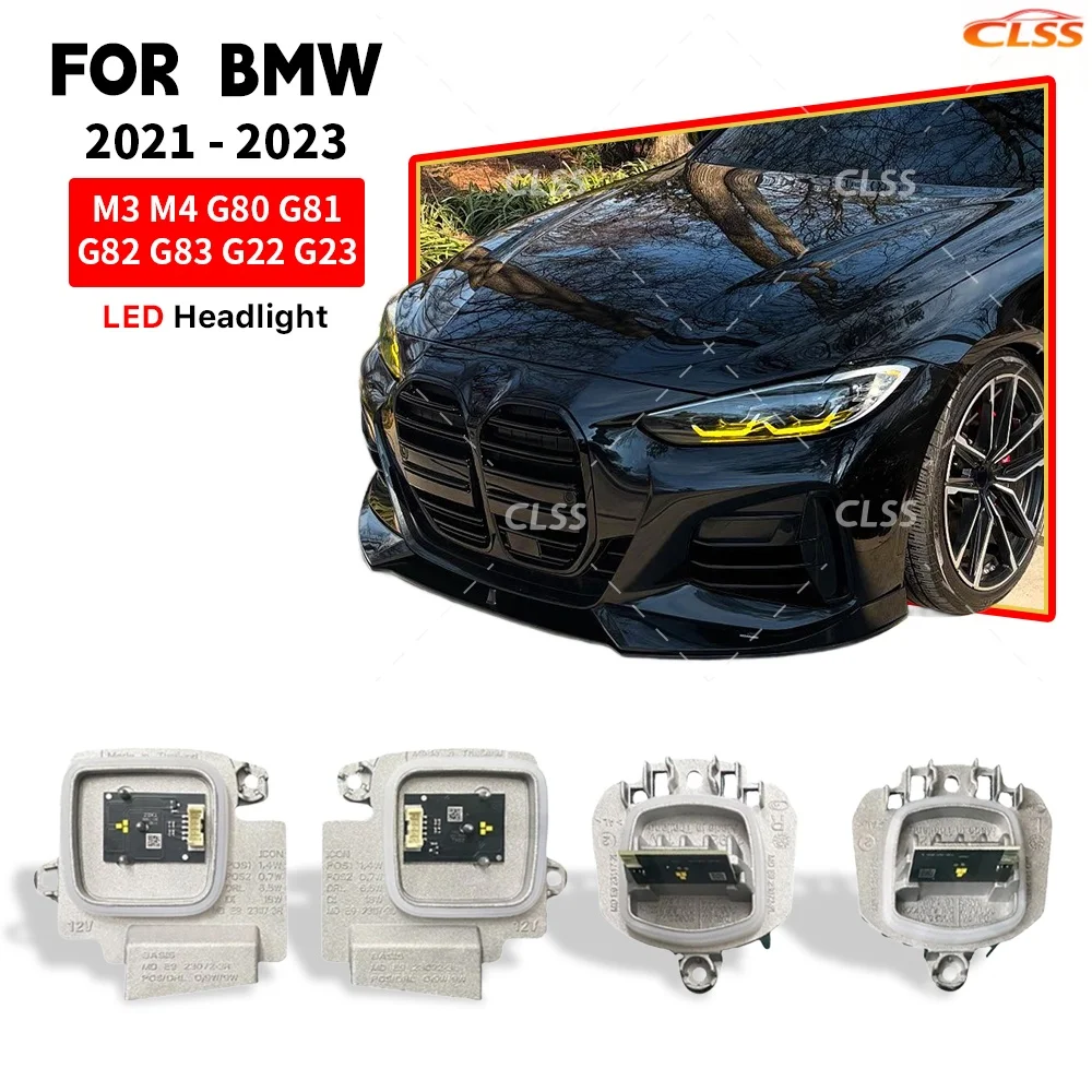 

Светодиодные чипы Angel Eye DRL для BMW G80 M3 G82 G83 M4 G22 G23 G26 2021-2024 Желтый Янтарный Синий Красный Фара дневного света