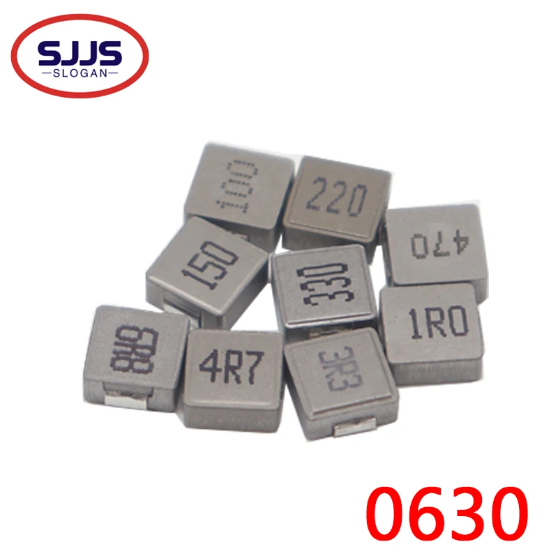 【30-10PCS】0630 integrated forming alloy patch power inductor 1UH 2.2UH 3.3UH 4.7UH 6.8UH 10UH 15UH 22UH 33UH 47UH