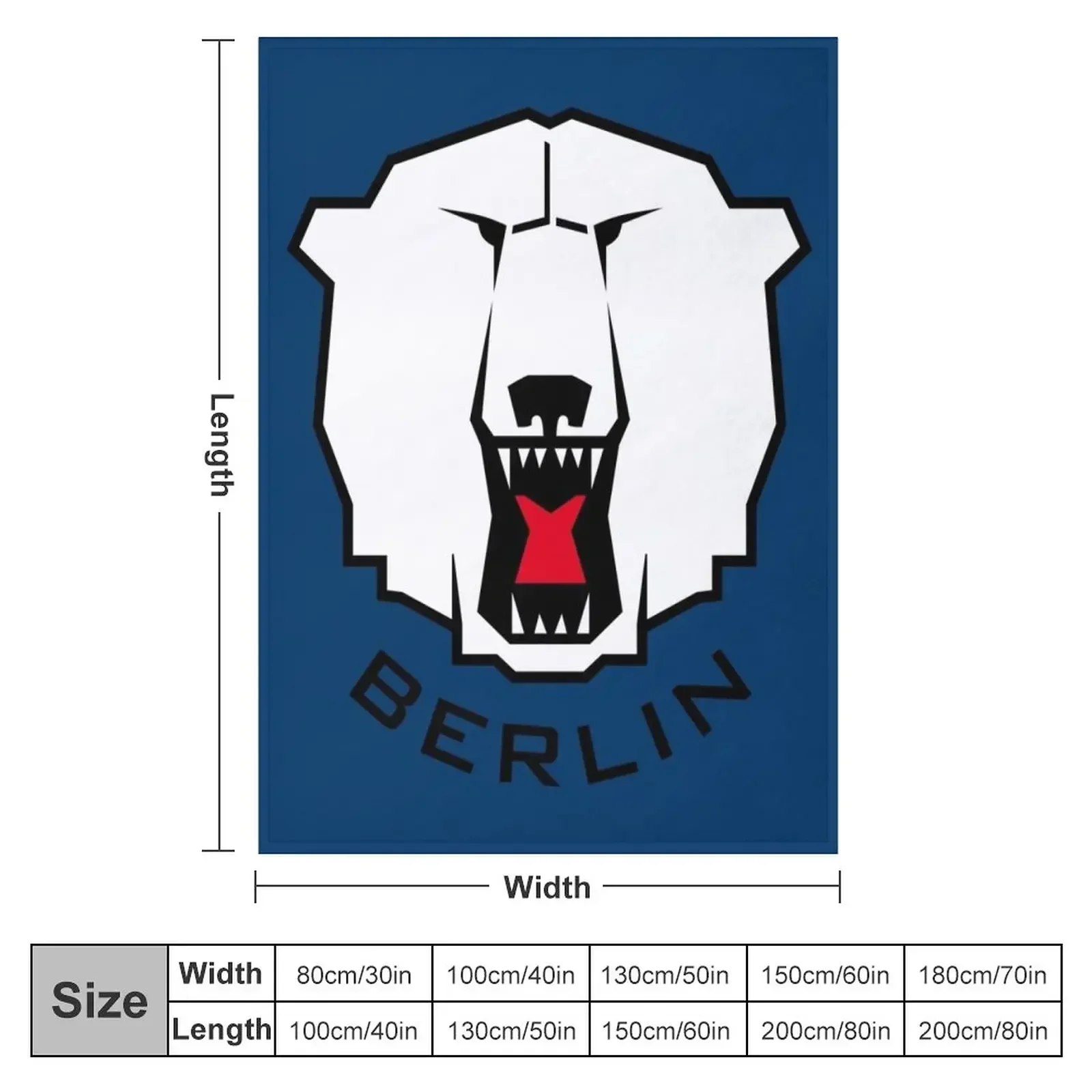 Eisb?ren Berlin Hockey Throw Blanket Softest wednesday Luxury Designer funny gift Blankets