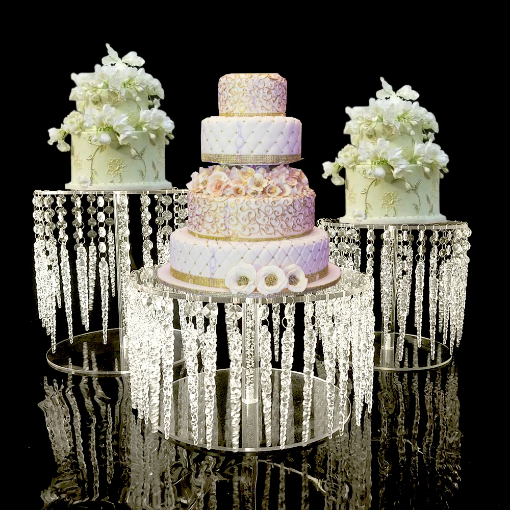 

1 шт. подставка для торта с хрустальной подвеской для свадьбы, элегантные подставки для торта на пьедестале для демонстрации десертного стола, металлическая подставка для кексов