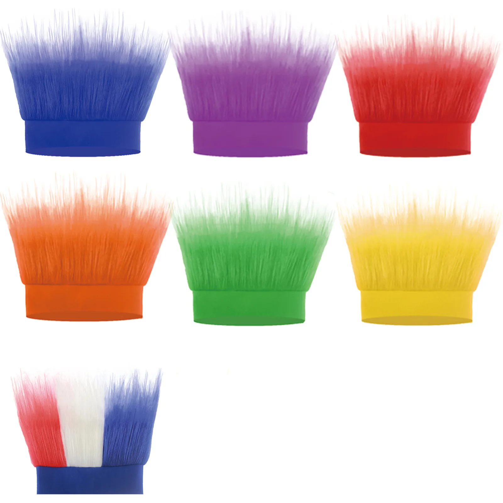 Fã de futebol peruca fúria escova peruca adereços concertos perucas divertidas para usar nos aniversários dia dos tolos de abril dia das bruxas perucas de natal