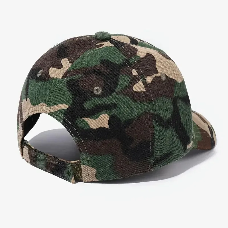 قبعة بيسبول رياضية مموهة للاستخدام الخارجي، قبعة جولف رياضية، قبعة مخصصة للحماية من الشمس أثناء السفر للرجال، قبعة واقية للتخييم للنساء