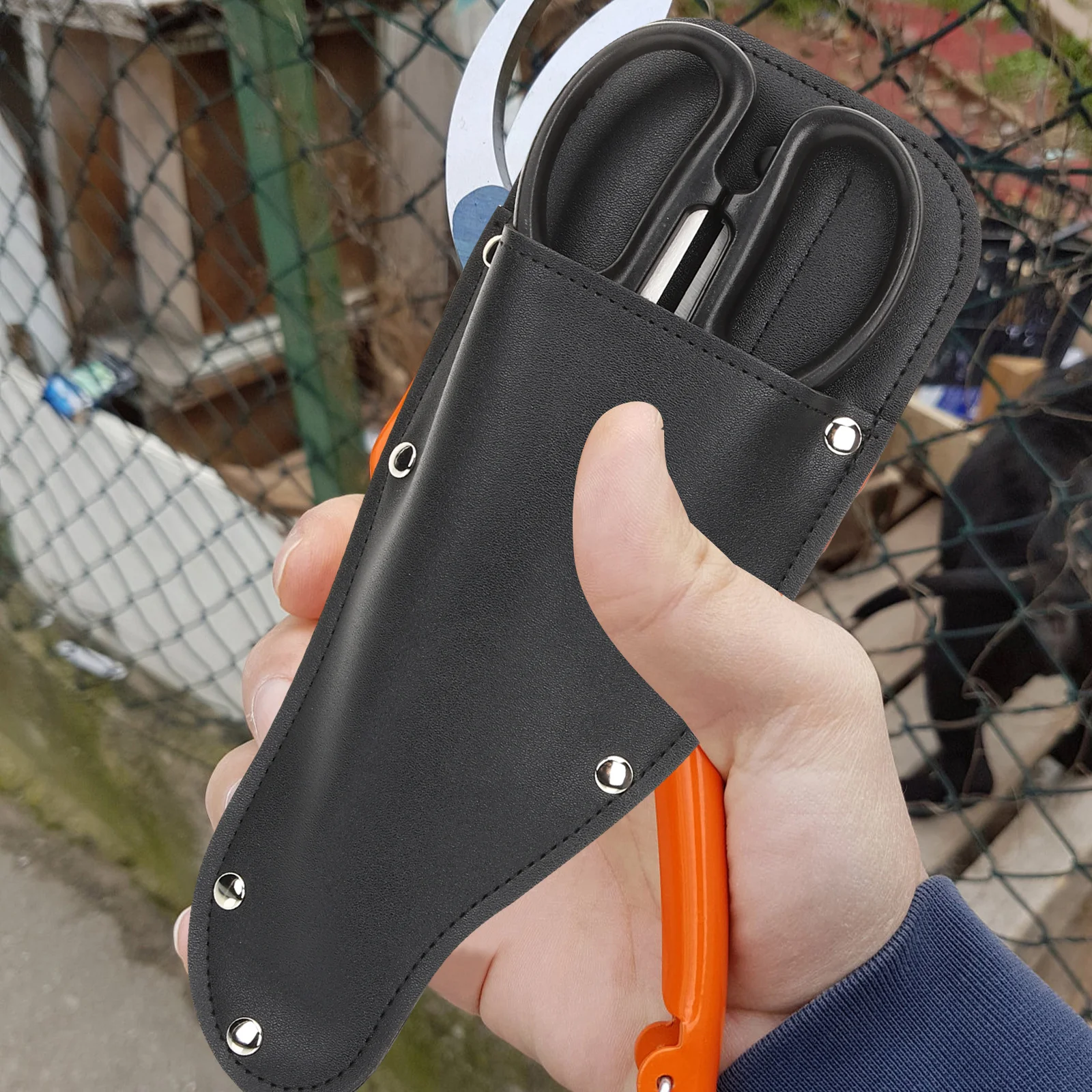 حقيبة أدوات التقليم مقص بولي يوريثان ممتاز لمقصات الحدائق غطاء المقلم المتين حافظة حماية الصدأ حافظة قص التقليم #2