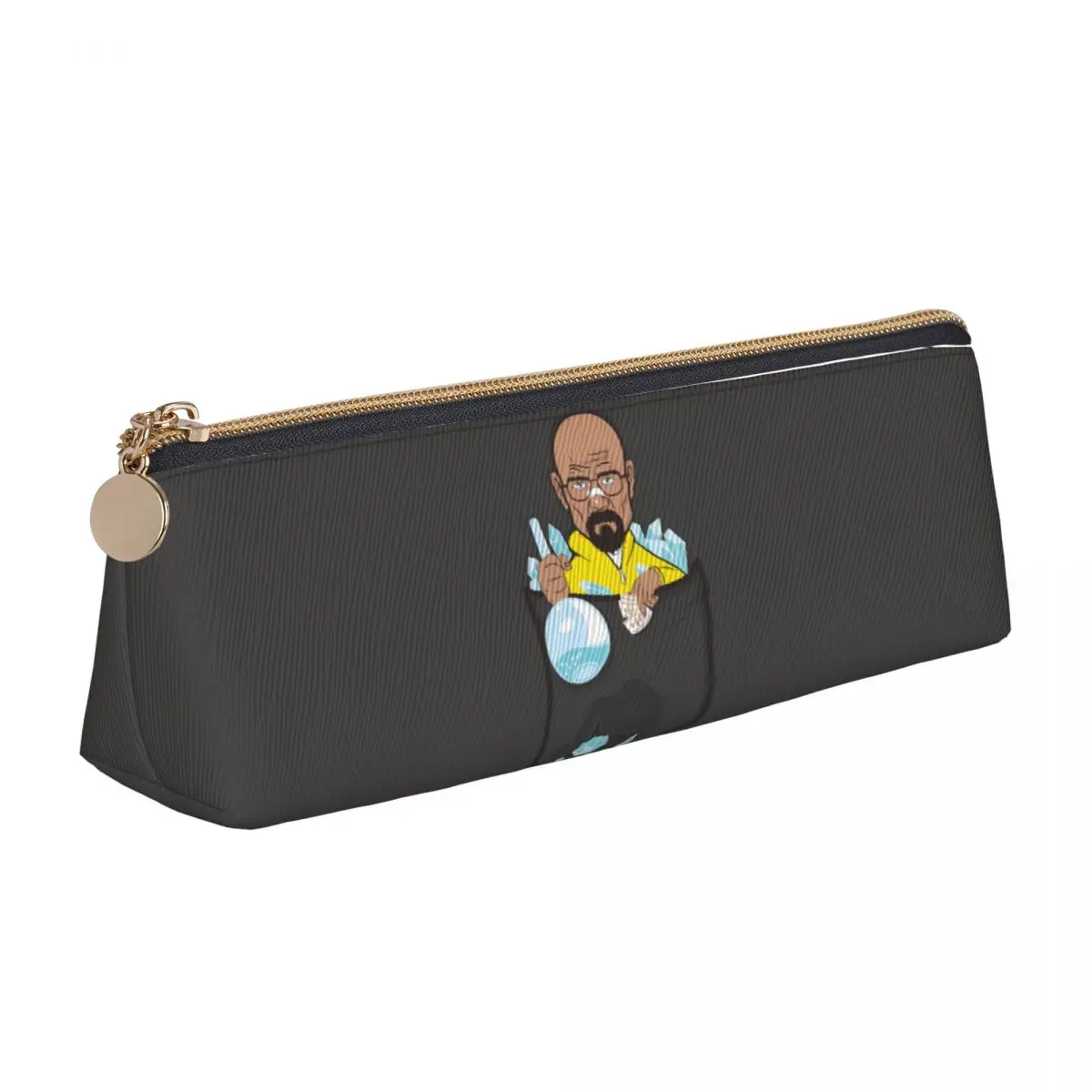 Walter White Meme Pencil Case Cool Big Pen Box Students Triangle Cool School Pencil Cases Graphic Stationery Organizer