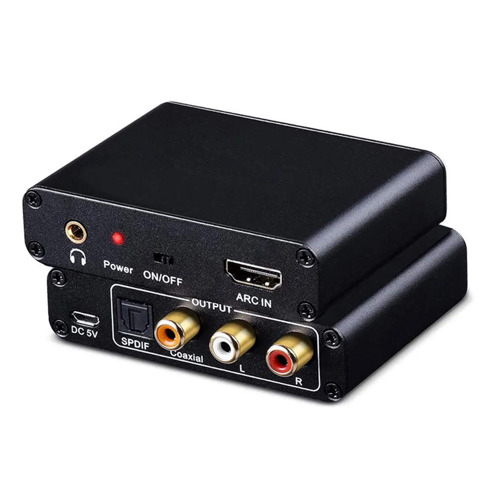 Audio Extractor Converter With Digital Optical Coaxial 3.5mm For Smart TV Soundbar Home Theater System Tool  Accessory Accessory