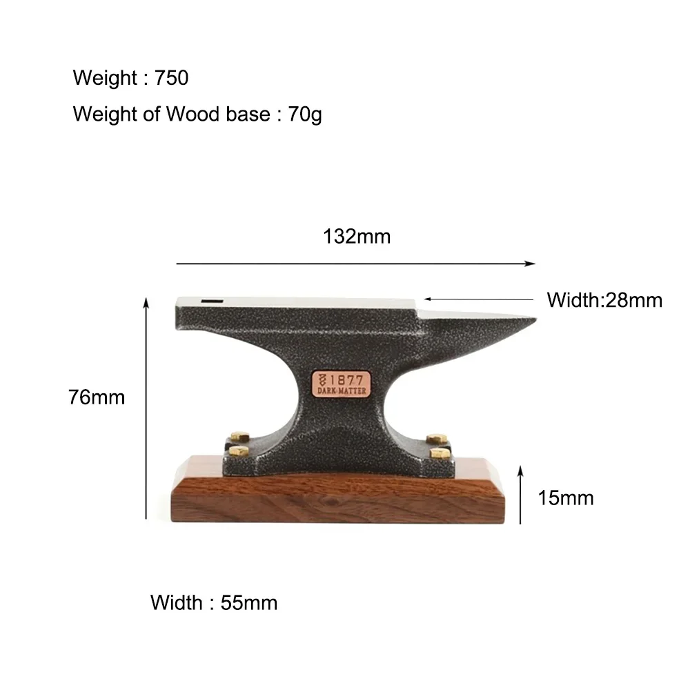 Mini Destop Single Horn Anvil Metalwork Craft Stithy Jewelry Forging Anvil Pad