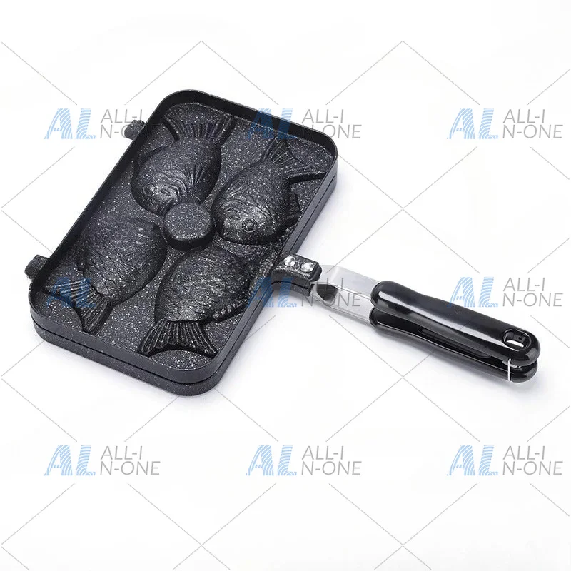 Non-stick Sea Bream Grill Mold Home Thick Fish Waffle Maker Biscuit Cake Baking Plate Stall Muffin Double Sided Pan