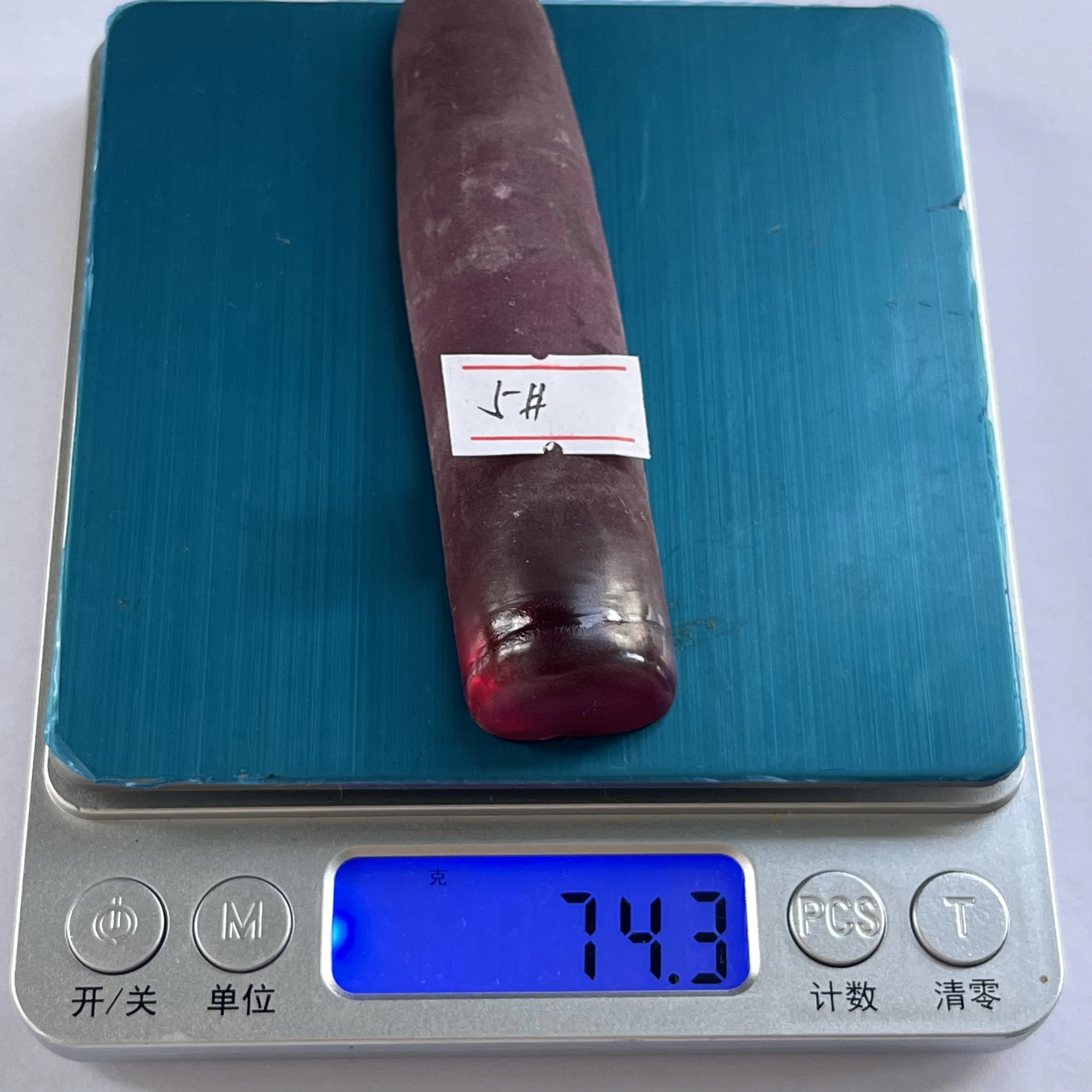 74.3 جرام/وحدة اصطناعية 5 # اكسيد الالمونيوم الخام غير المكرر أحجار كريمة اكسيد الالمونيوم مواد الياقوت الخام #3