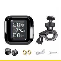 SZCH Wireless Motorcycle Tire Pressure Sensors With Charging Port Digital LCD Display Adjustable Pressure Temperature Alerts