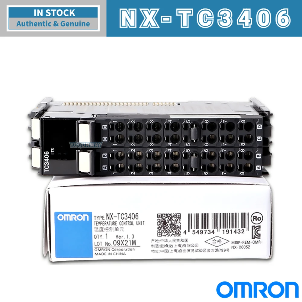 OMRON NX-Series Authentic Original Temperature Control Unit - NX-TC3406 TC3405 TC3407 2405 2408 3408 2406 for Industrial Use
