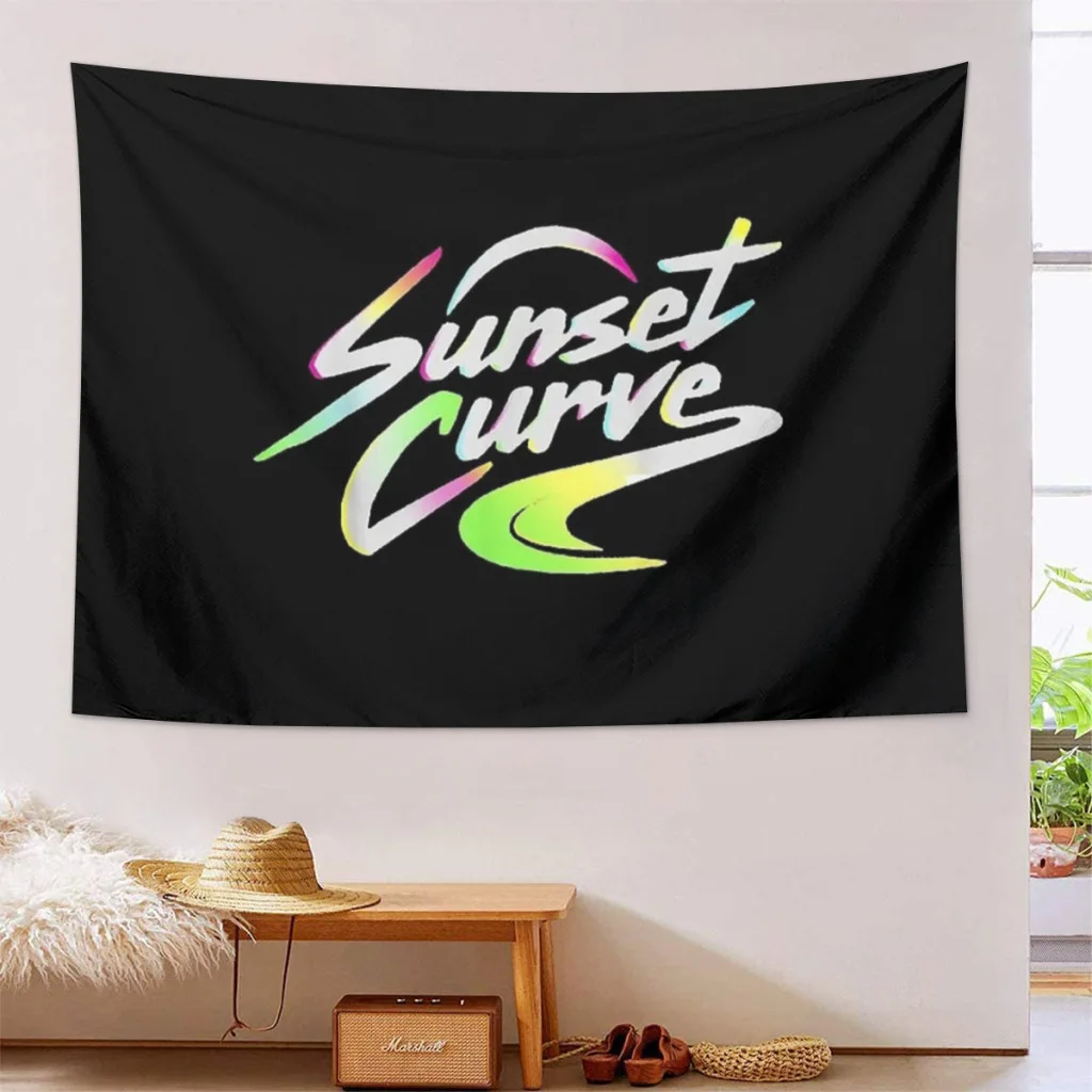 Sunset Curve Tapestry  Home And Decoration Wall Art Tapestries Room Decors