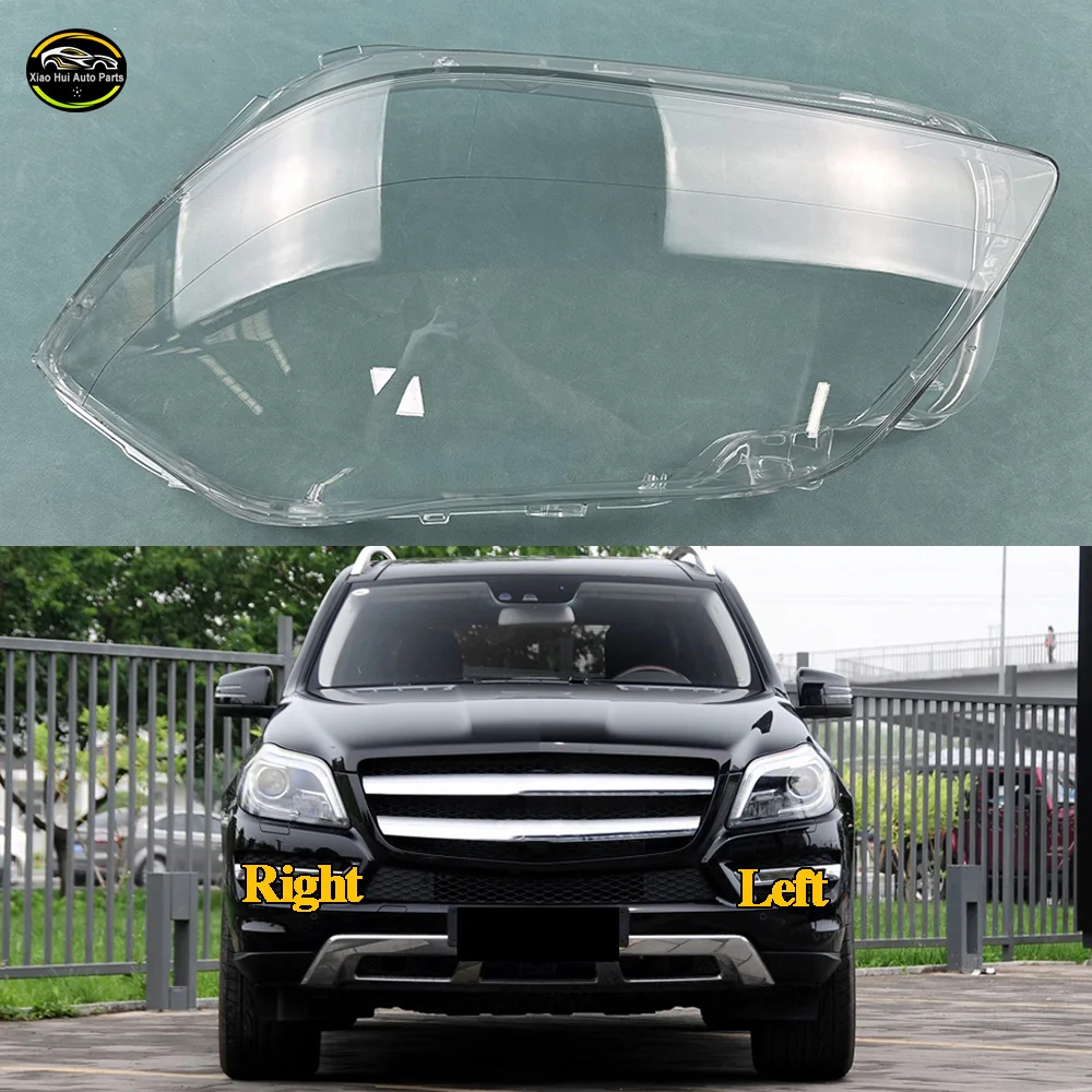 

For Benz GL-Class W166 GL350 GL400 GL450 GL500 2012 2013 2014 2015 2016 Car Headlight Headlamp Clear Lens Auto Shell Cover