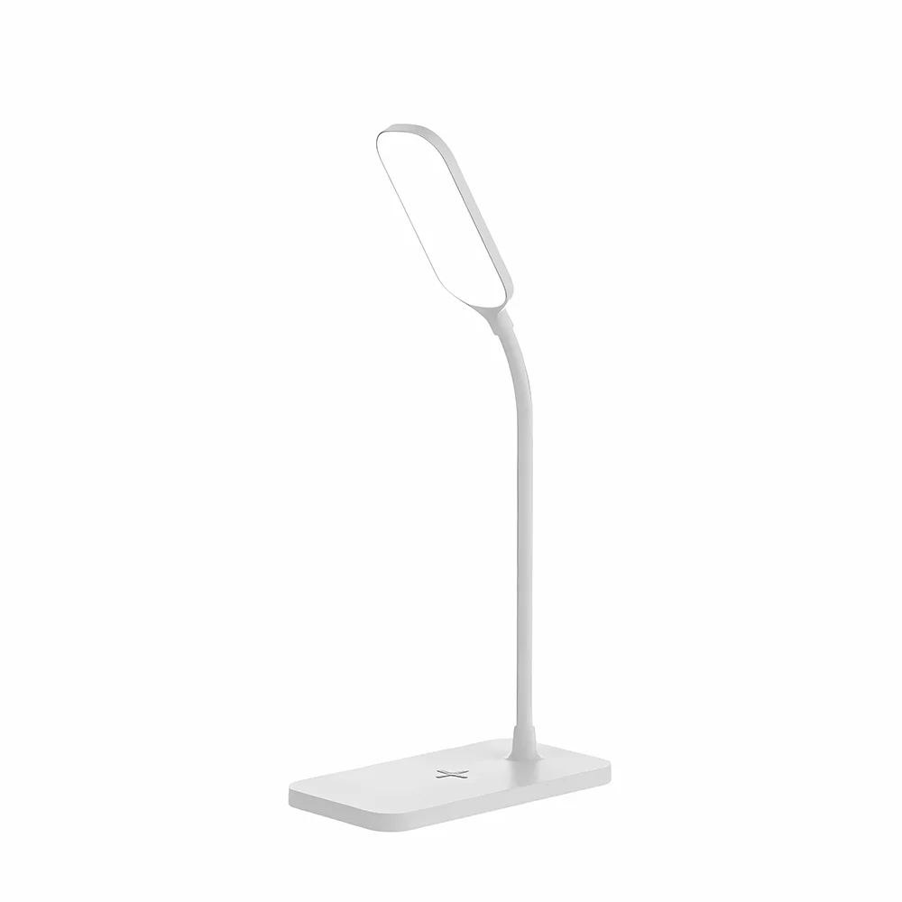 LED Light Eye Protection Study Desk Reading Lamp Dual-Fold Rechargeable Dual-Purpose With Phone 15w Wireless Charger Table Lamps