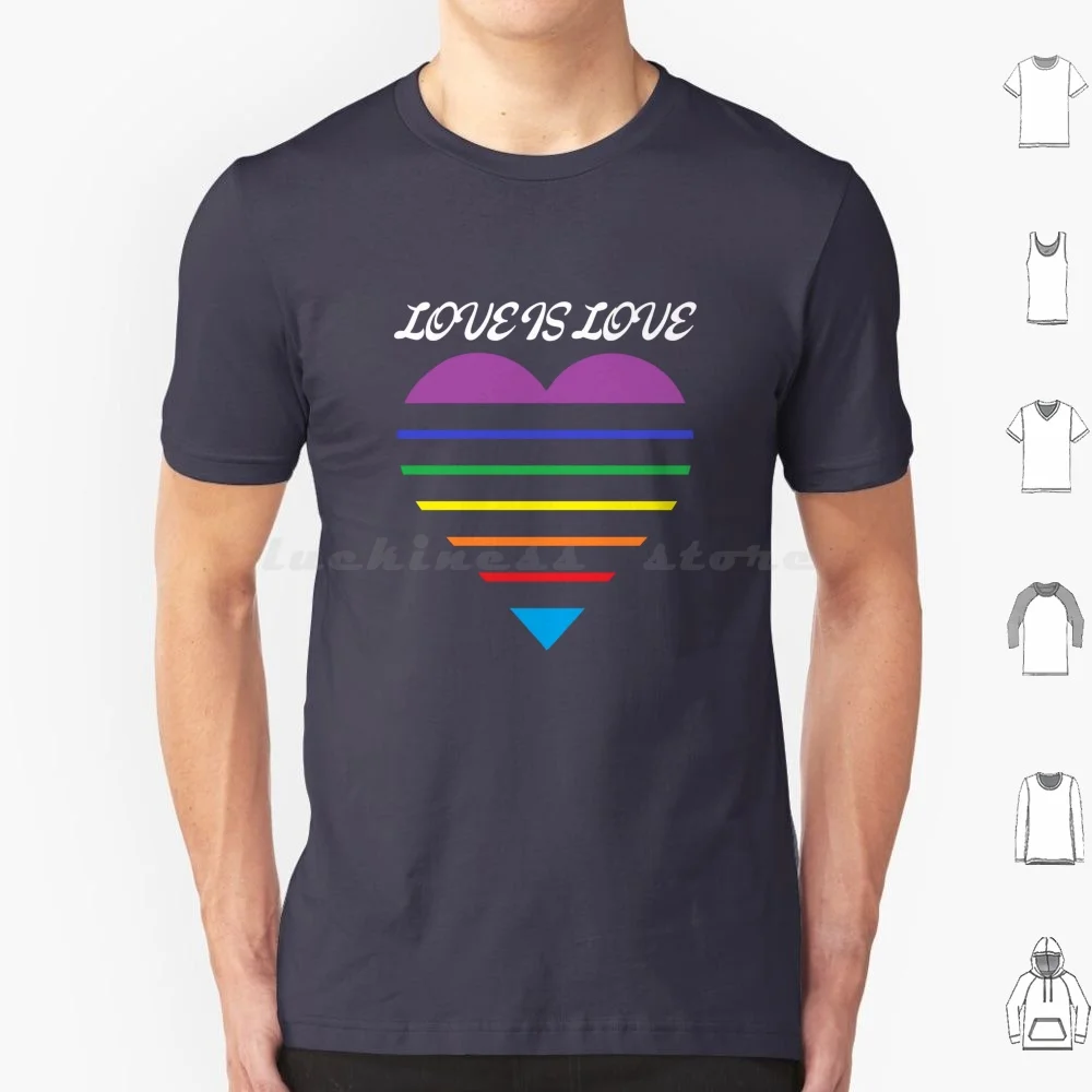 L'amour est l'amour-arc-en-ciel t-shirt hommes femmes enfants 6xl l'amour est l'amour l'amour arc-en-ciel fierté unité bonheur gentillesse arc-en-ciel coeur