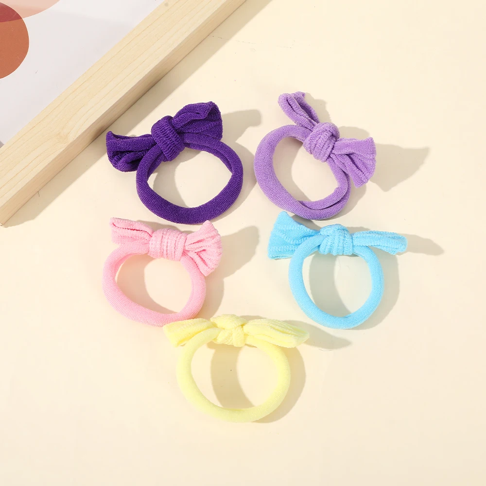 5PCS/set Hair Rubber Bands Girls Elastic Korean Hair Tie Gum Scrunchies Fashion Women Ladies Ponytail Hair Ropes Accessories