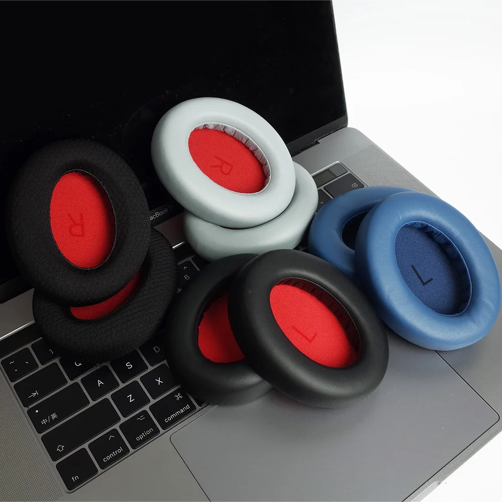 Earpads For 1MORE SonoFlow Pro SE HQ51 HC905 HQ30 Wireless Bluetooth Protein leather Memory foam Ear Pads Cushions Replacement