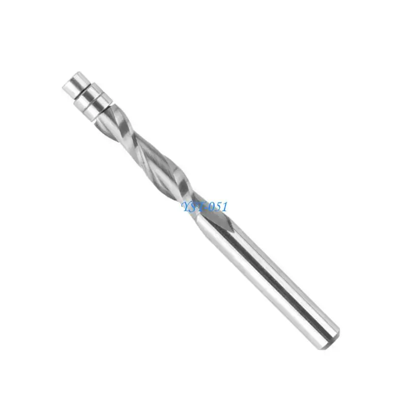 E15A High Performances Double Helical 6mm Shank Edged Trimming Milling Bit Tool