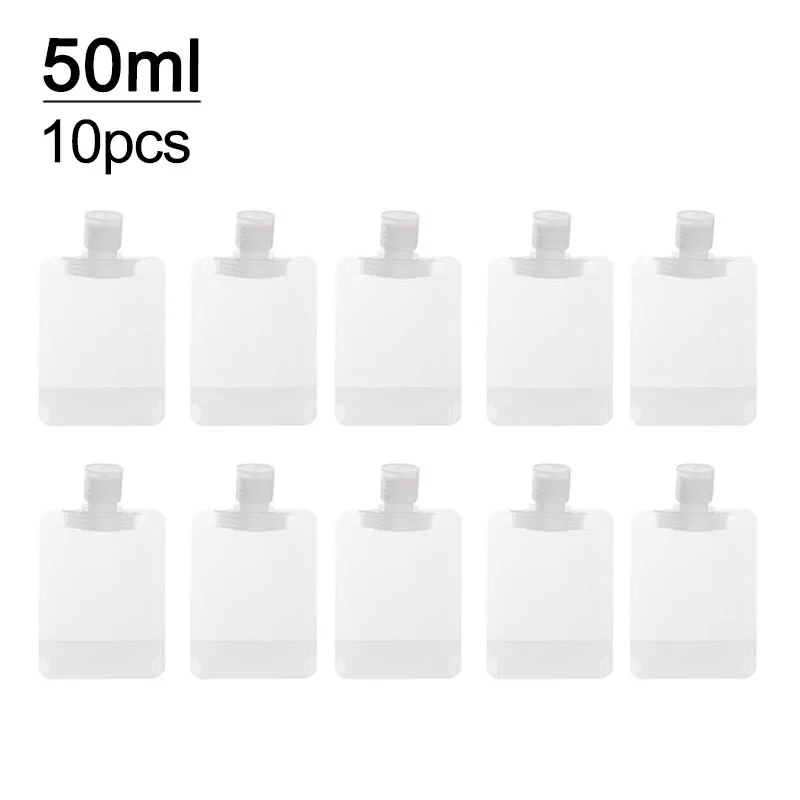 Neue 5 stücke 30 ml/50 ml/100 ml Nachfüllbare Reise Boote Leere Kosmetische Behälter Reise Flaschen Flüssigkeit kosmetische Lagerung Beutel FZP02