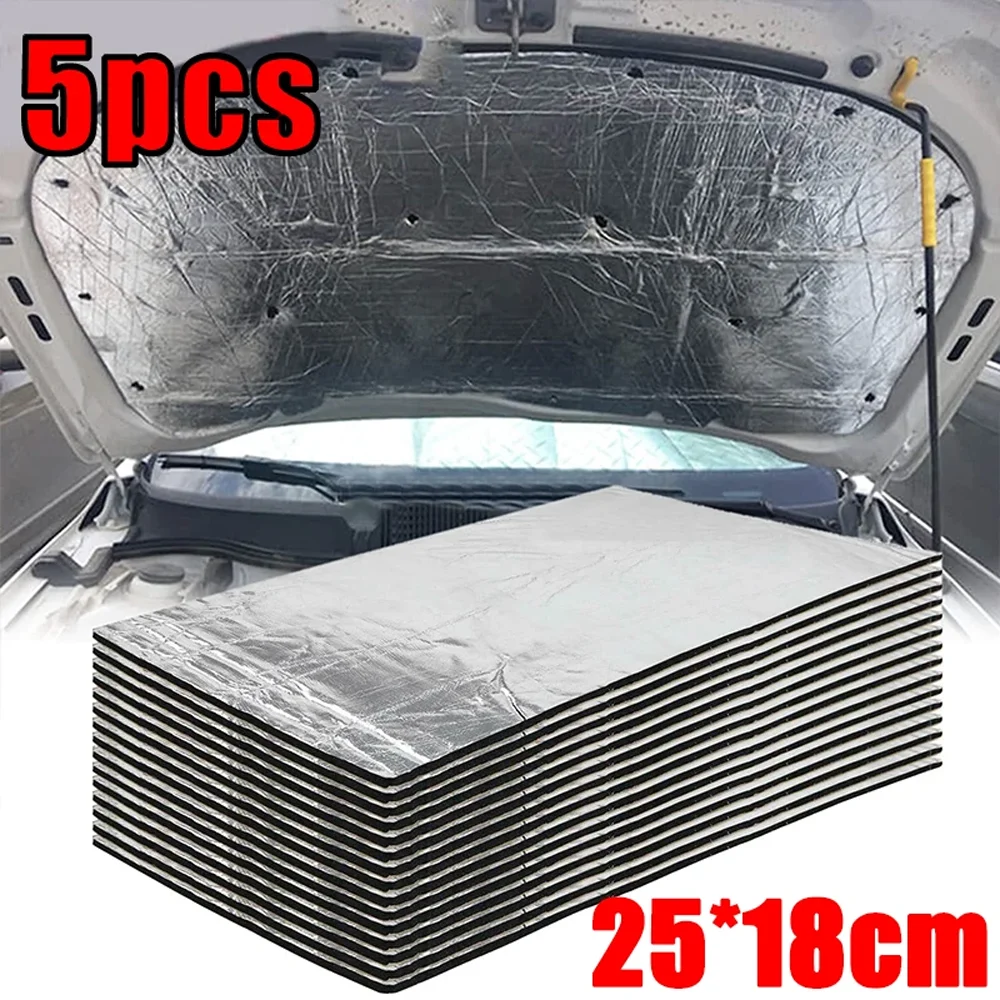 25x18cm Noise Insulatio Heatproof Mat Environmentally Friendly Car Acoustic Absorption Foam Deadening Mat Auto Accessories
