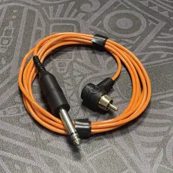 POPEIRONS hook wire right angle silicone elbow RCA tattoo dedicated motor machine connection wire tattoo power cord