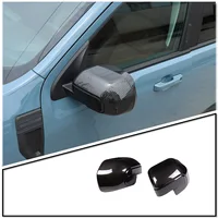 Cubierta embellecedora de espejo retrovisor lateral ABS para coche, cubierta de ceja antilluvia para Ford Maverick 2022 2023 2024 2025 2026, accesorios para coche
