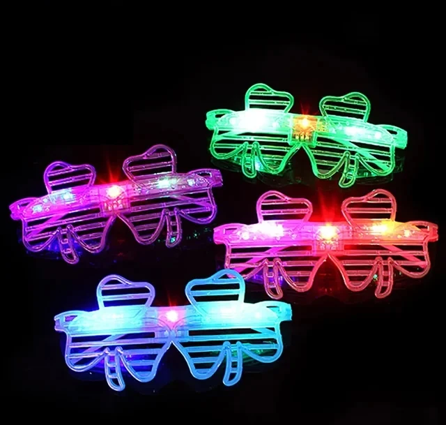 Glow In The Dark Glasses Bulk Led Light Up Glasses 2024 Wedding Decor Party Favors Glow Glasses For Kids Adults Party Supplies