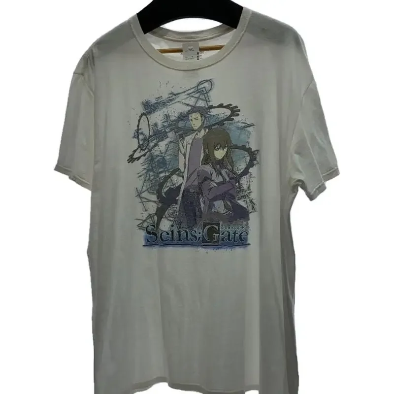 Camiseta Steins Gate Okarin Rintaro Okabe Kurisu Makise Anime Generado XL Japón