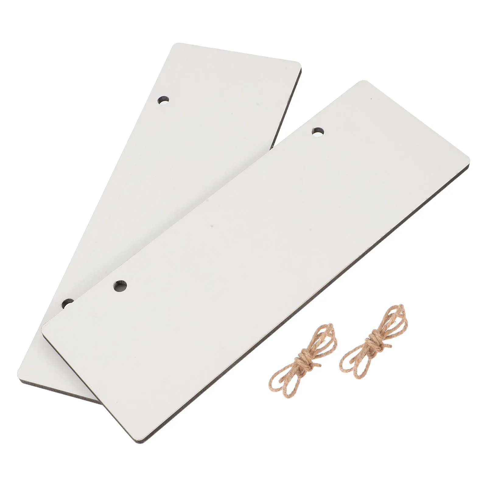 

2Pcs White Sublimation Blank Door Hangers DIY Craft Wooden Signs for Home Office Store Decor Blank Signs for Crafts